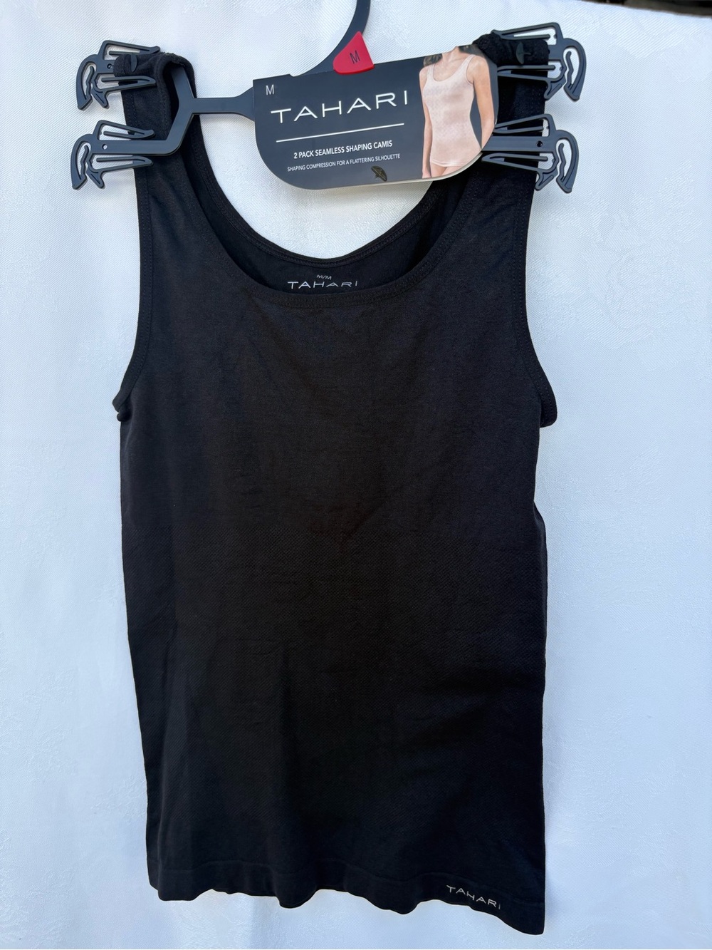 Tahari Black Seamless Shaping Tank Top